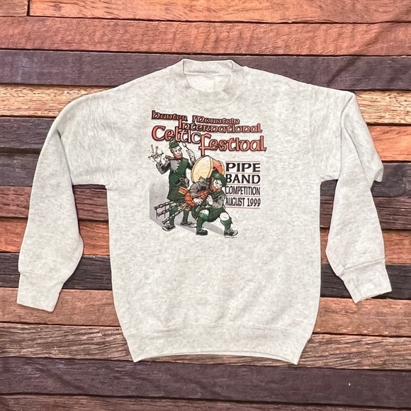 Vintage Irish Ireland Hunter Mountain New York Celtic Festival 1999 Sweatshirt - Picture 1 of 5